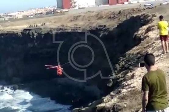 Hallado el cadáver de un hombre en unos acantilados de La Estrella, en Telde (Foto TA)